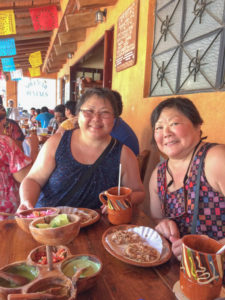 Eating carnitas in Sayulita